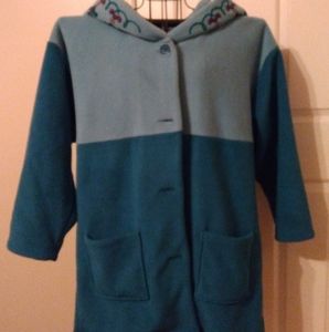 Cold Water Creek heavy fleece coat. NWOT.  L/XL